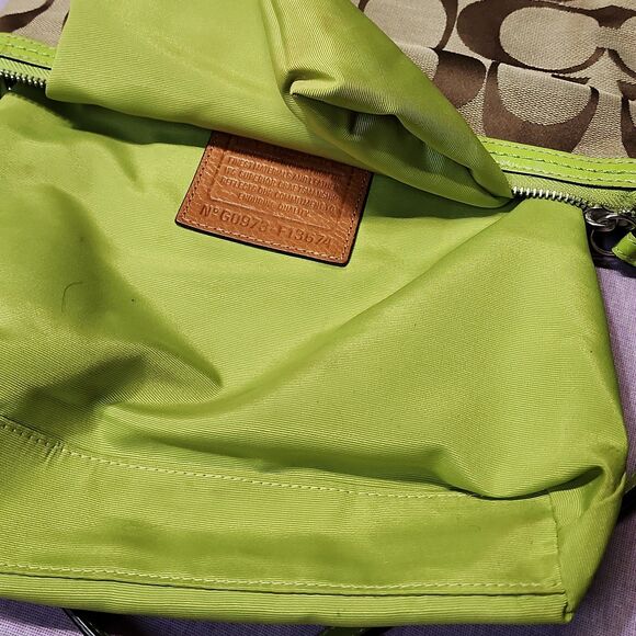 Coach Signature Stripe Canvas bag - Picture 5 of 12